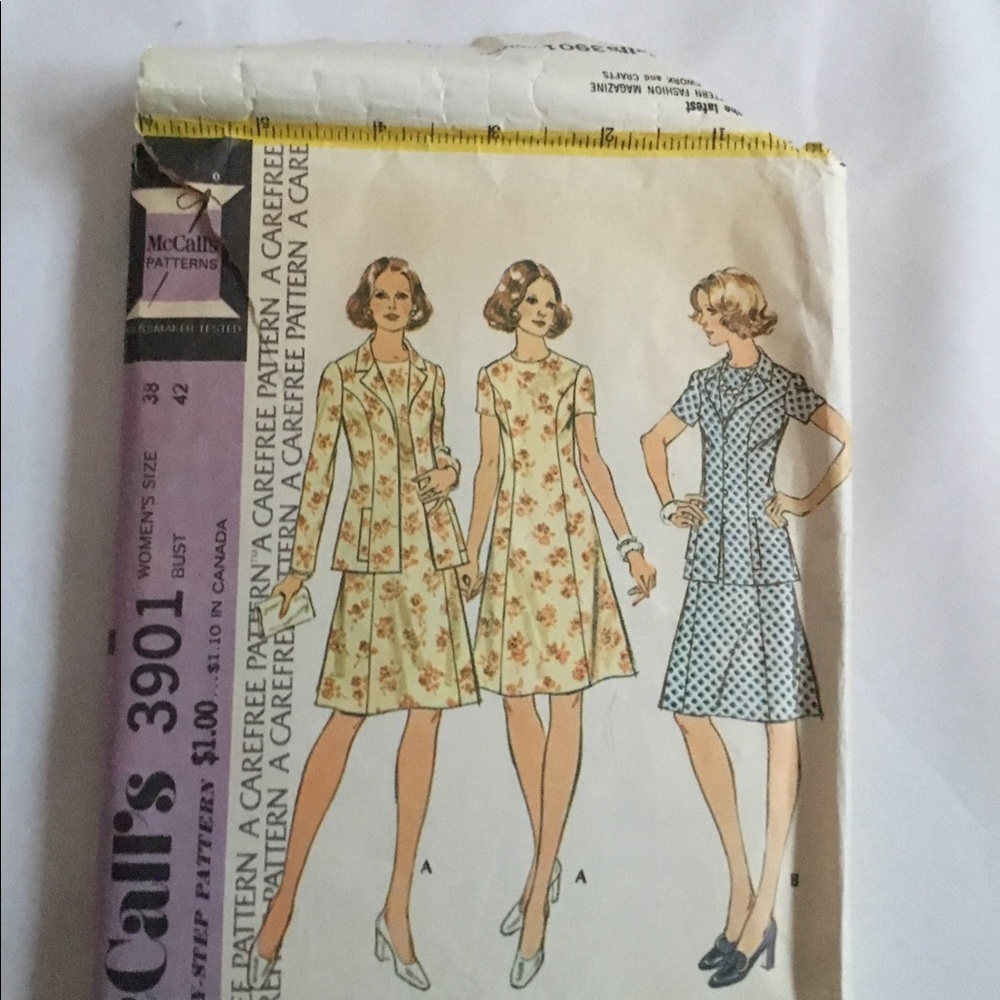 McCalls 3901 pattern classic style dress, jacket